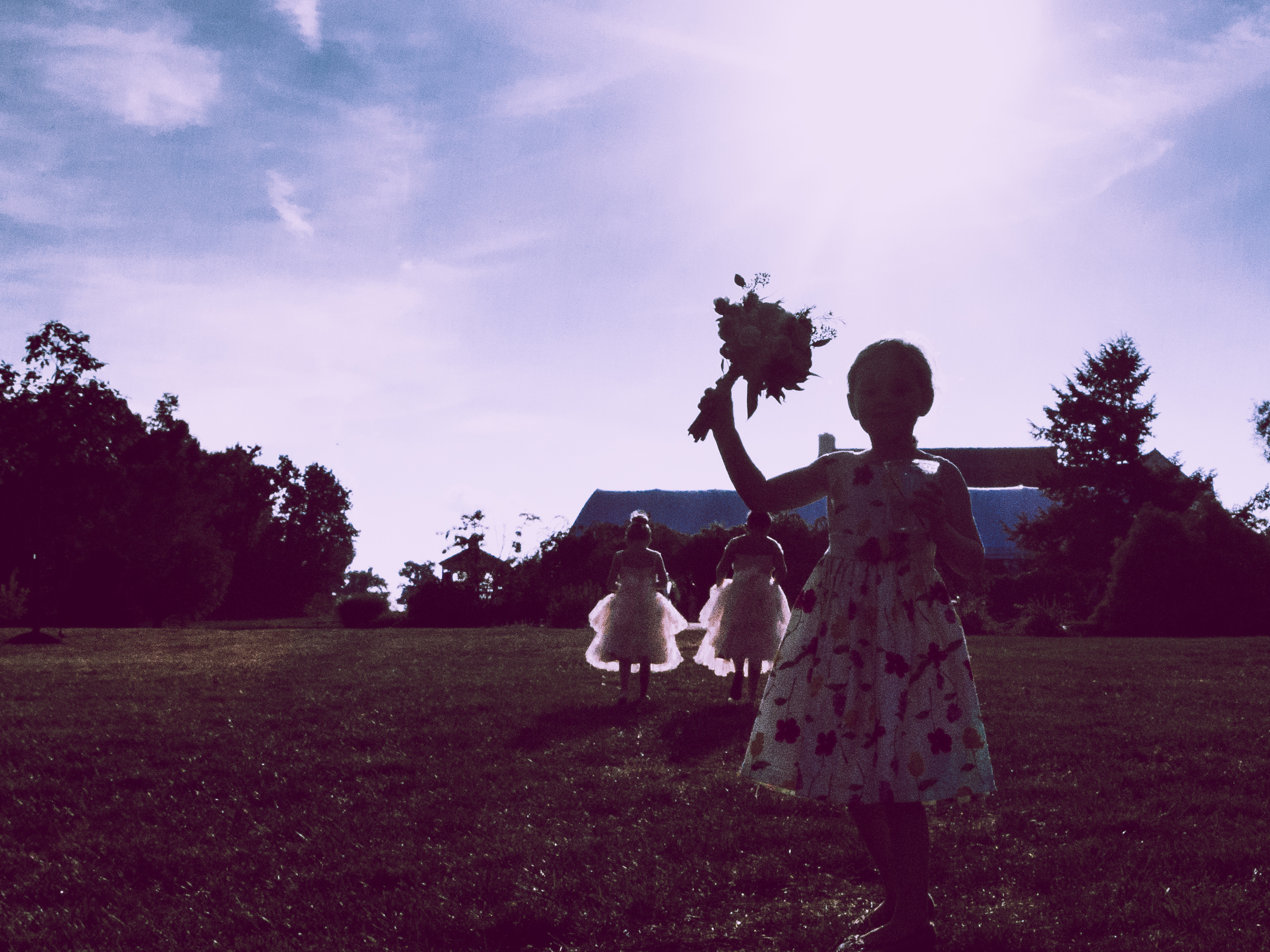 Flower Girls Rural Pennsylvania
