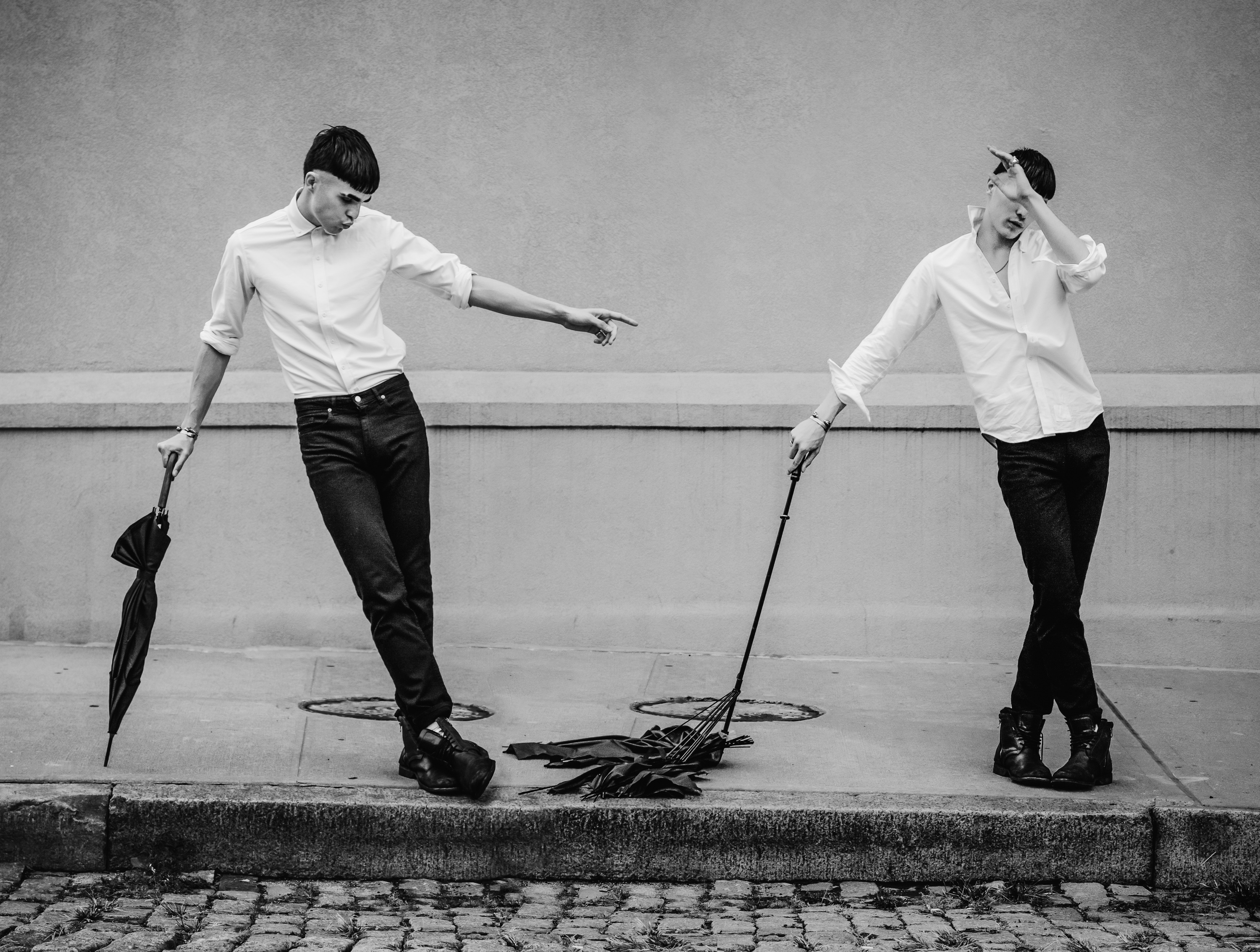 Diego Villarreal Gowan NYC Tribeca New York City NYC Fusion Models Black and White
