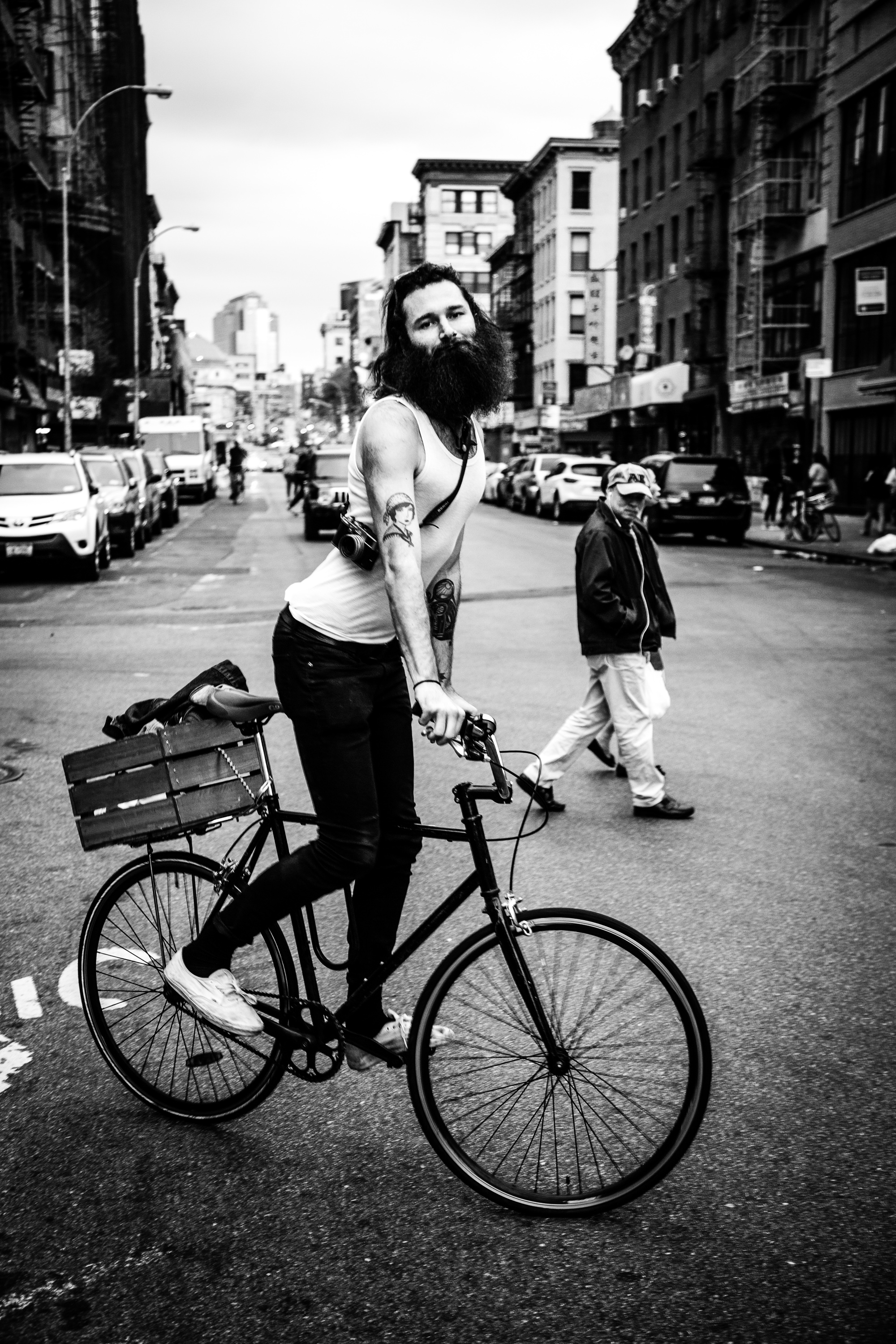 James Hartley Photo Hartleyphoto Bike Chinatown New York City NYC Black and White