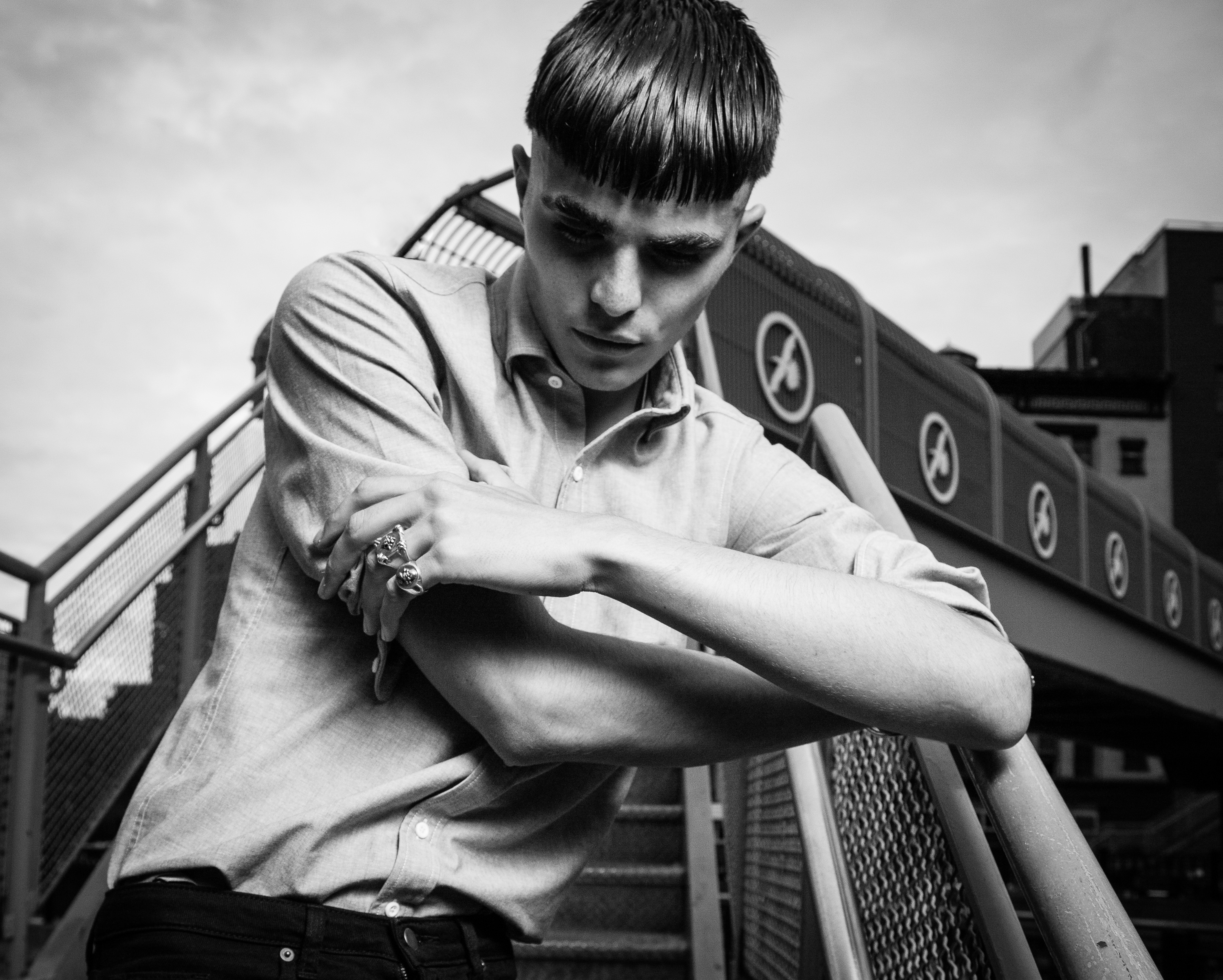 Diego Villarreal Gowan Nyc Tribeca New York City NYC Fusion Models Black and White